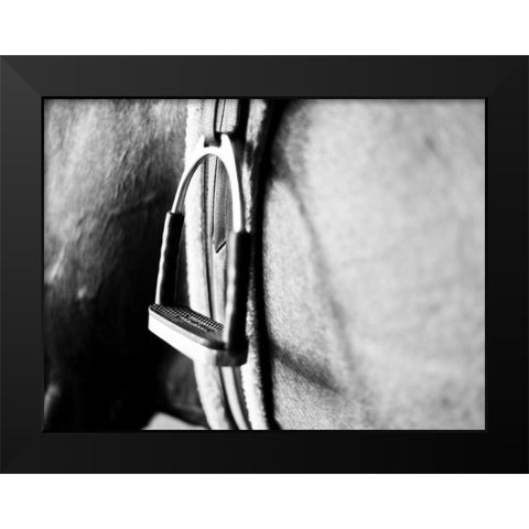 Horseback Riding II Black Modern Wood Framed Art Print by Bryant, Susan