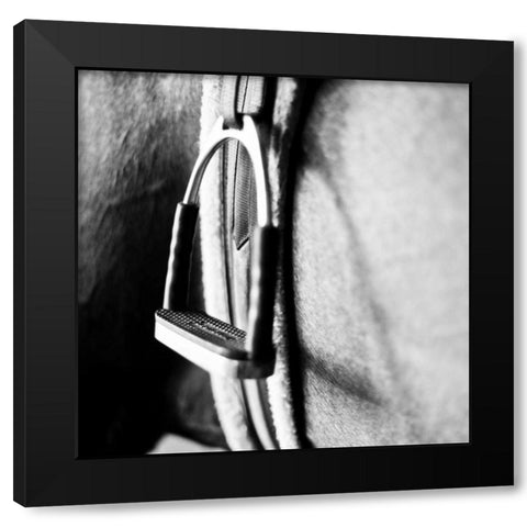 In the Stable II Black Modern Wood Framed Art Print with Double Matting by Bryant, Susan