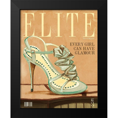 Elite Magazine Black Modern Wood Framed Art Print by Ritter, Gina