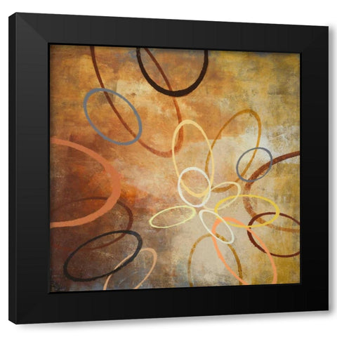 Oxide Burst II Black Modern Wood Framed Art Print by Marcon, Michael