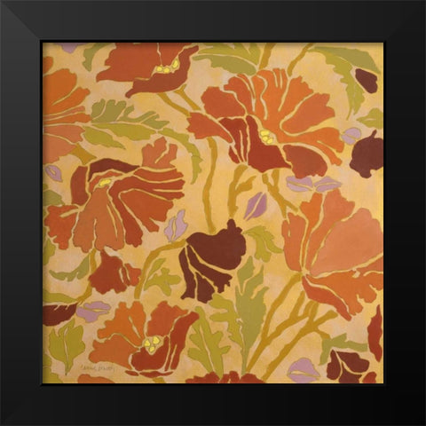 Spring Showers Bring Flowers I Black Modern Wood Framed Art Print by Loreth, Lanie