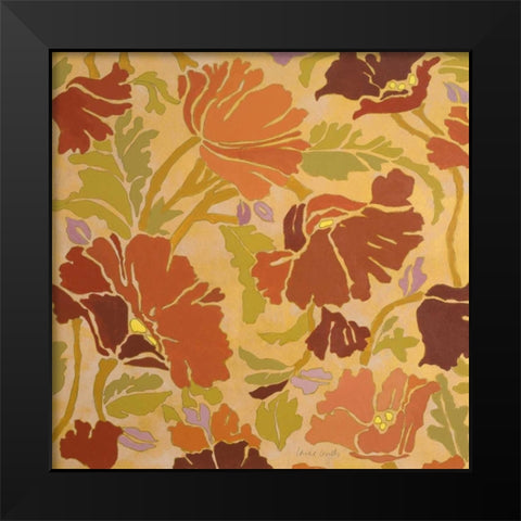 Spring Showers Bring Flowers II Black Modern Wood Framed Art Print by Loreth, Lanie