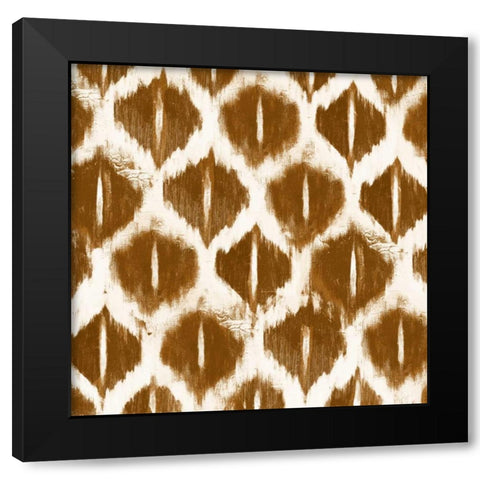 Colored Ikats II Black Modern Wood Framed Art Print with Double Matting by Pinto, Patricia