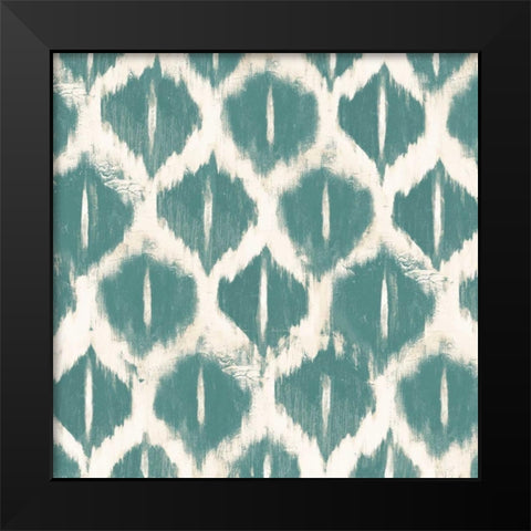 Colored Ikats III Black Modern Wood Framed Art Print by Pinto, Patricia