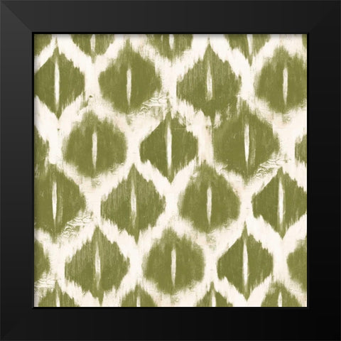 Colored Ikats IV Black Modern Wood Framed Art Print by Pinto, Patricia