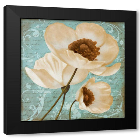 Afternoon Bloom I Black Modern Wood Framed Art Print with Double Matting by Rhyan, Vivien