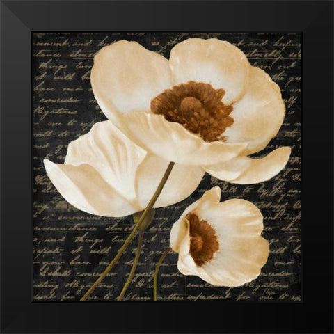 Evening Bloom I Black Modern Wood Framed Art Print by Rhyan, Vivien