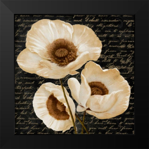 Evening Bloom II Black Modern Wood Framed Art Print by Rhyan, Vivien