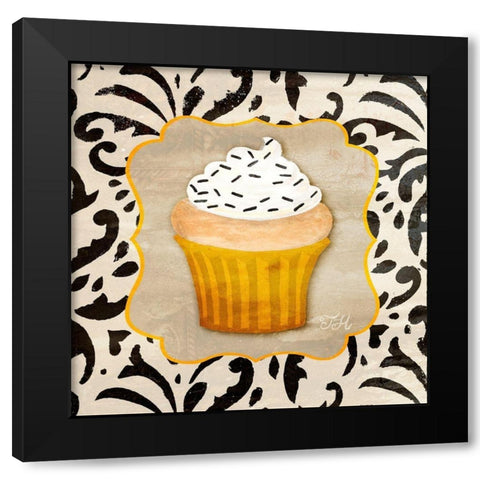 Piece of Cake I Black Modern Wood Framed Art Print by Hakimipour, Tiffany