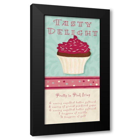 Tasty Delight Black Modern Wood Framed Art Print with Double Matting by Hakimipour, Tiffany