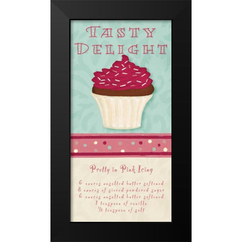 Tasty Delight Black Modern Wood Framed Art Print by Hakimipour, Tiffany