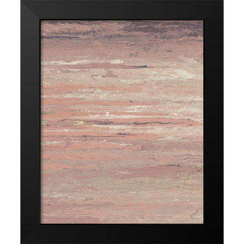 Blush Sunset Black Modern Wood Framed Art Print by Gonzalez, Roberto