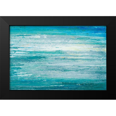 Cool Waters Black Modern Wood Framed Art Print by Gonzalez, Roberto
