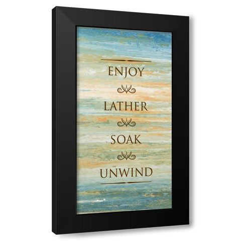Bath Sunset I Black Modern Wood Framed Art Print with Double Matting by Gonzalez, Roberto
