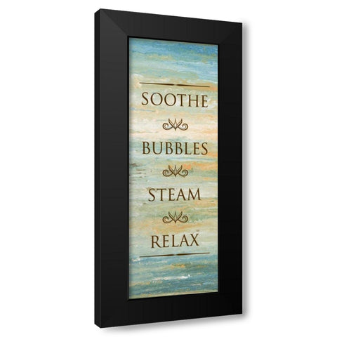 Bath in Abstract II Black Modern Wood Framed Art Print with Double Matting by Gonzalez, Roberto
