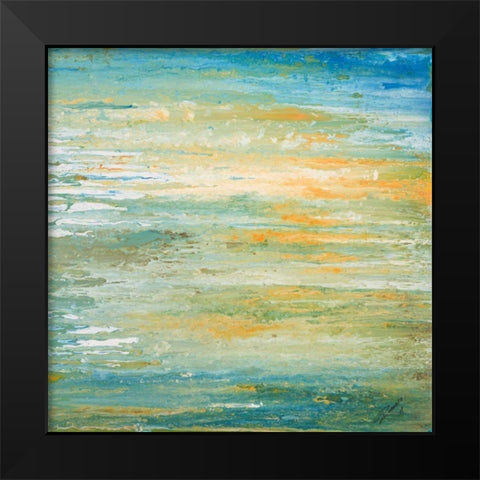 Winter Sunset Black Modern Wood Framed Art Print by Gonzalez, Roberto