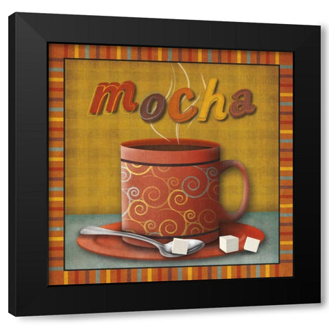 Mocha Black Modern Wood Framed Art Print by Studio, Sd Graphics