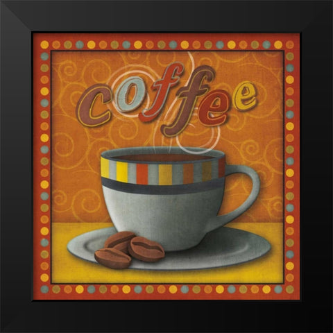Coffee Black Modern Wood Framed Art Print by Studio, Sd Graphics