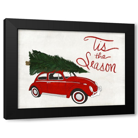 Seasonal Vehicle II Black Modern Wood Framed Art Print with Double Matting by SD Graphics Studio