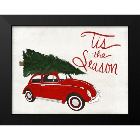 Seasonal Vehicle II Black Modern Wood Framed Art Print by SD Graphics Studio