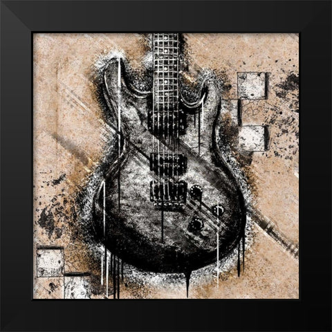 Garage Rock II Black Modern Wood Framed Art Print by Hakimipour, Tiffany