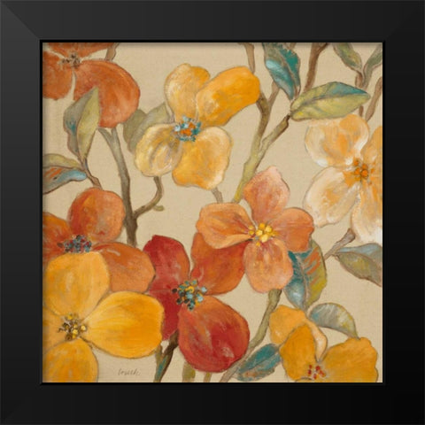 Garden Party I Black Modern Wood Framed Art Print by Loreth, Lanie