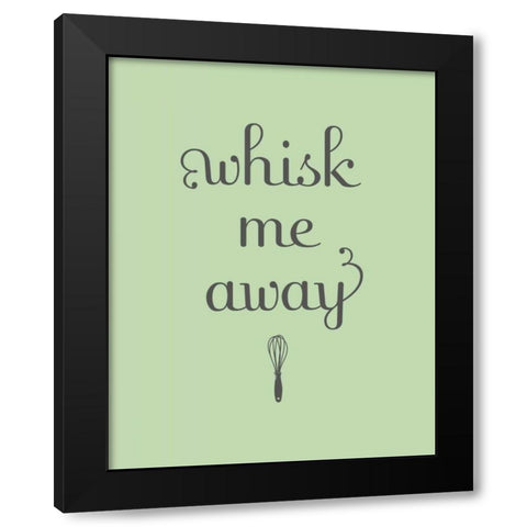 Whisk Black Modern Wood Framed Art Print with Double Matting by Studio, Sd Graphics