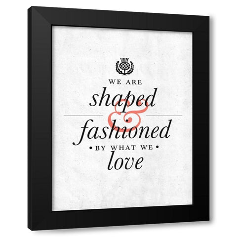 Fashioned Black Modern Wood Framed Art Print by SD Graphics Studio