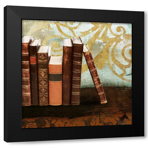 Study I Black Modern Wood Framed Art Print with Double Matting by Marcon, Michael