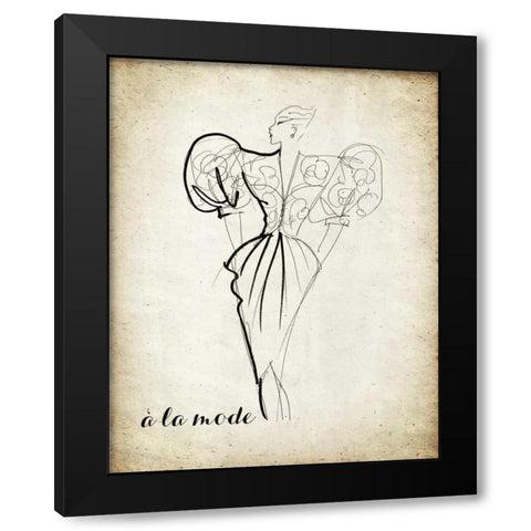 Couture Concepts I Black Modern Wood Framed Art Print with Double Matting by Biscardi, Nicholas