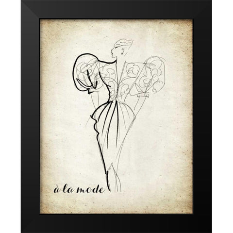 Couture Concepts I Black Modern Wood Framed Art Print by Biscardi, Nicholas