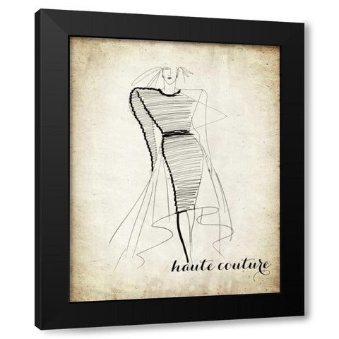 Couture Concepts II Black Modern Wood Framed Art Print with Double Matting by Biscardi, Nicholas