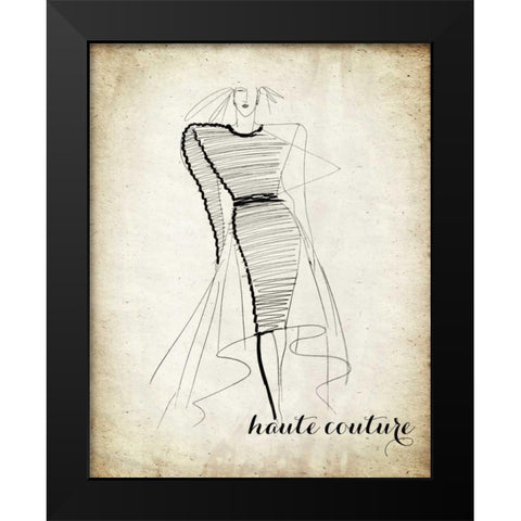 Couture Concepts II Black Modern Wood Framed Art Print by Biscardi, Nicholas