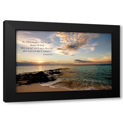 Plans I have for You Black Modern Wood Framed Art Print by Bryant, Susan