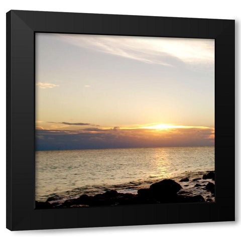 Bimini Seascape I Black Modern Wood Framed Art Print by Bryant, Susan