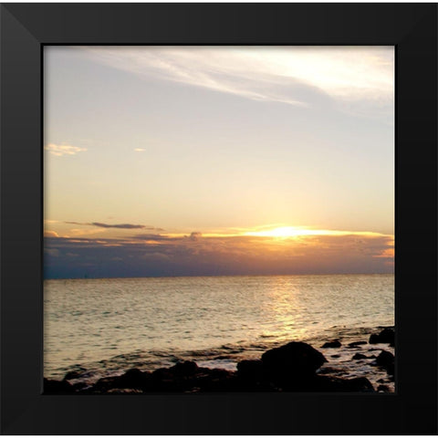 Bimini Seascape I Black Modern Wood Framed Art Print by Bryant, Susan