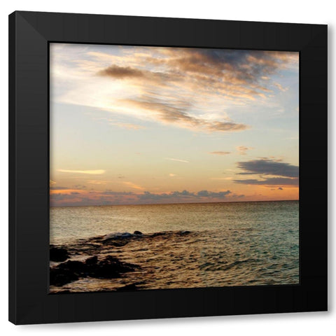 Bimini Seascape II Black Modern Wood Framed Art Print by Bryant, Susan