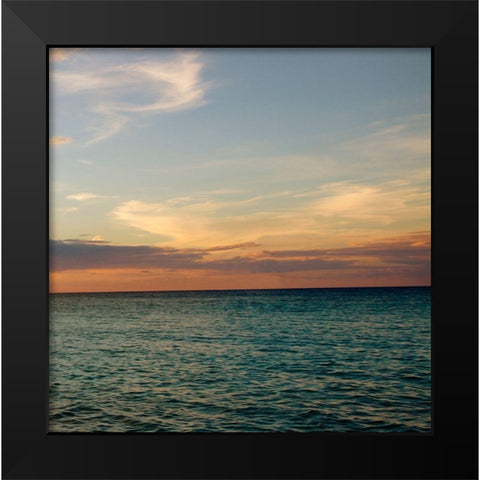 Bimini Seascape III Black Modern Wood Framed Art Print by Bryant, Susan