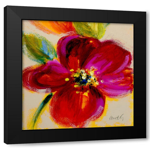 Spring Is Calling Square II Black Modern Wood Framed Art Print with Double Matting by Loreth, Lanie
