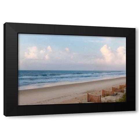 Beach Day Black Modern Wood Framed Art Print with Double Matting by Mansfield, Kathy