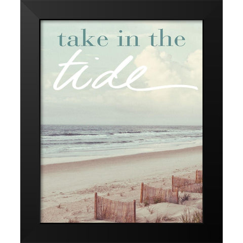 Take in the Tide Black Modern Wood Framed Art Print by Mansfield, Kathy