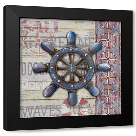 A Sailors Life II Black Modern Wood Framed Art Print by Ritter, Gina