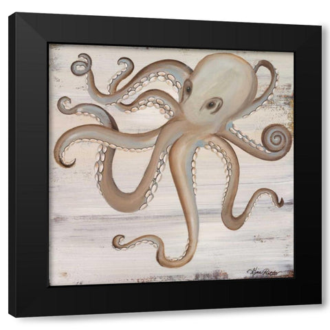 Octopus Black Modern Wood Framed Art Print by Ritter, Gina