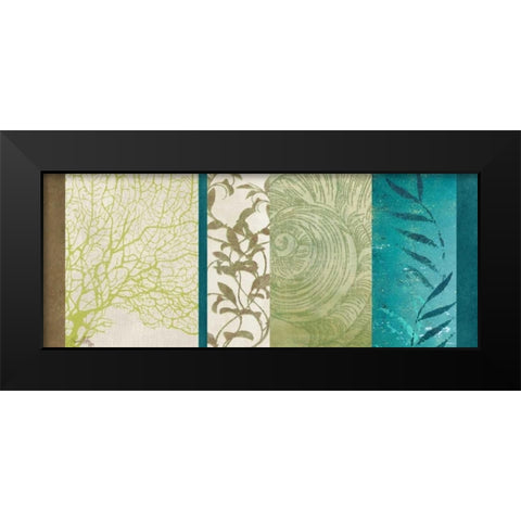 Aquatic Bliss I Black Modern Wood Framed Art Print by Medley, Elizabeth