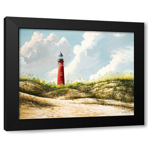 Lighthouse I Black Modern Wood Framed Art Print with Double Matting by Nawrocke, Bruce