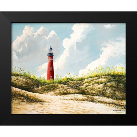 Lighthouse I Black Modern Wood Framed Art Print by Nawrocke, Bruce