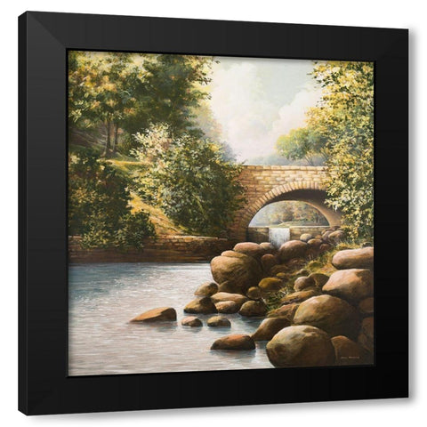 Grant Park Black Modern Wood Framed Art Print by Nawrocke, Bruce