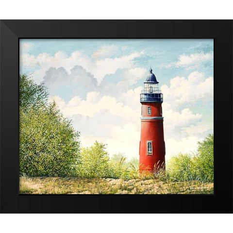 Lighthouse II Black Modern Wood Framed Art Print by Nawrocke, Bruce