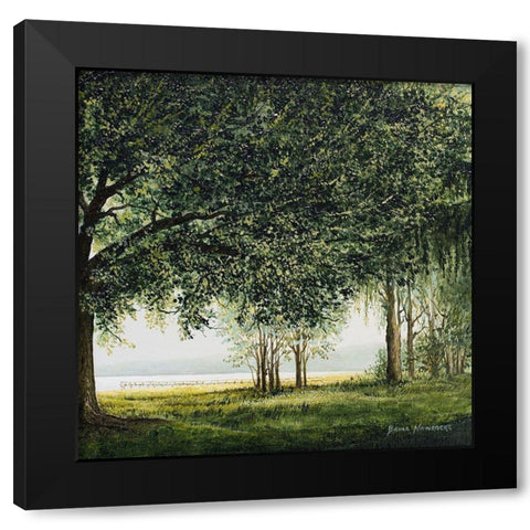 Lake Shore Drive II Black Modern Wood Framed Art Print with Double Matting by Nawrocke, Bruce