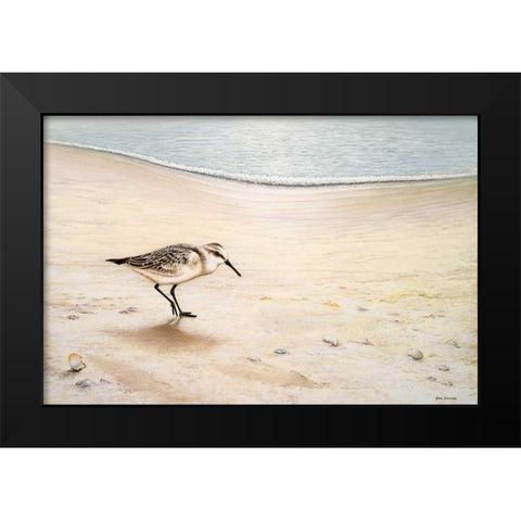 Morning Stroll Black Modern Wood Framed Art Print by Nawrocke, Bruce